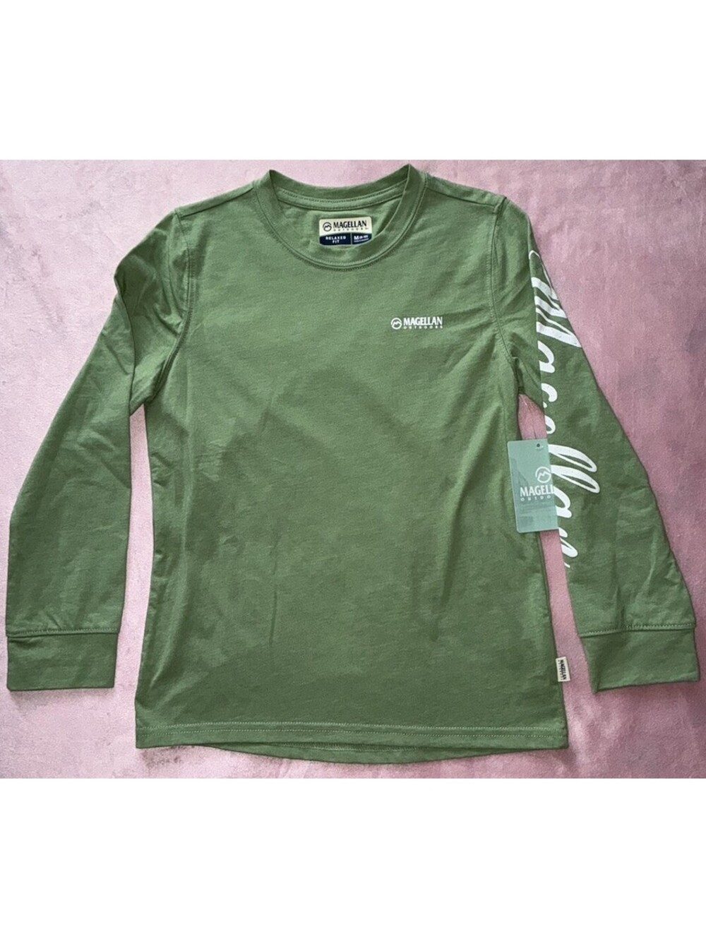 Magellan Outdoors Girls Med 8-10 NWT Long Sleeve Grotto Falls Mistletoe NWT